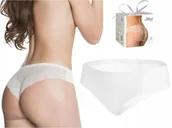 Majtki damskie - ﻿Figi damskie z koronkowym tyłem Tanga S - miniaturka - grafika 1