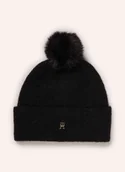 Czapki damskie - Tommy Hilfiger Czapka schwarz - TOMMY HILFIGER - miniaturka - grafika 1