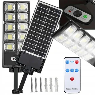 LAMPA SOLARNA LED CZUJNIK RUCHU ZMIERZCHU PILOT LATARNIA NOCNA ULICZNA - Lampy ogrodowe - miniaturka - grafika 1