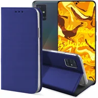 Etui i futerały do telefonów - ETUI Z KLAPKĄ DO SAMSUNG GALAXY A51 4G GRANATOWE ZAMYKANE MAGNETYCZNE CASE - miniaturka - grafika 1