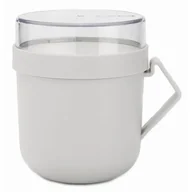 Lunch boxy - Brabantia 203848 - kubek na zupę make take - 0,6l - light grey kod: 20 38 48 - miniaturka - grafika 1