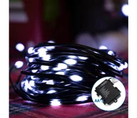 Lampy ogrodowe - Aigostar -LED Zewnętrzny łańcuch bożonarodzeniowy 50xLED/8 funkcji 3xAA 5,3m IP44 zimna biel - miniaturka - grafika 1