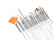 Akcesoria do paznokci - Pędzelki do żelu manicure sonda / 15 sztuk BIAŁE - miniaturka - grafika 1