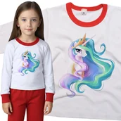 Piżamy dla dziewczynek - Piżama dziecięca Unicorn Jednorożec Księżniczka 86/92 - VoloDonum - miniaturka - grafika 1