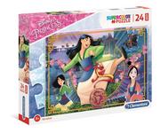 Puzzle - Clementoni Puzzle 24 Maxi Super Kolor Mulan - miniaturka - grafika 1