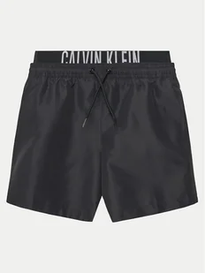 Calvin Klein Swimwear Szorty kąpielowe KV0KV00054 Czarny Regular Fit - Spodenki damskie - miniaturka - grafika 1