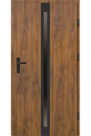 Drzwi zewnętrzne - Drzwi Zewnętrzne Z Ościeżnicą Mk Door Mk14 90 Cm Lewe Złoty Dąb Reflex Nero - miniaturka - grafika 1