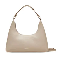 Torebki damskie - Torebka Calvin Klein Foil Logo Conv Shou?Lder Bag LV04F3272G Beżowy - miniaturka - grafika 1