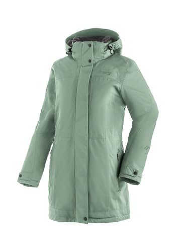 Maier Sports Damski płaszcz Lisa 2.1, płaszcz zimowy z odpinanym kapturem, wodoszczelna kurtka outdoorowa