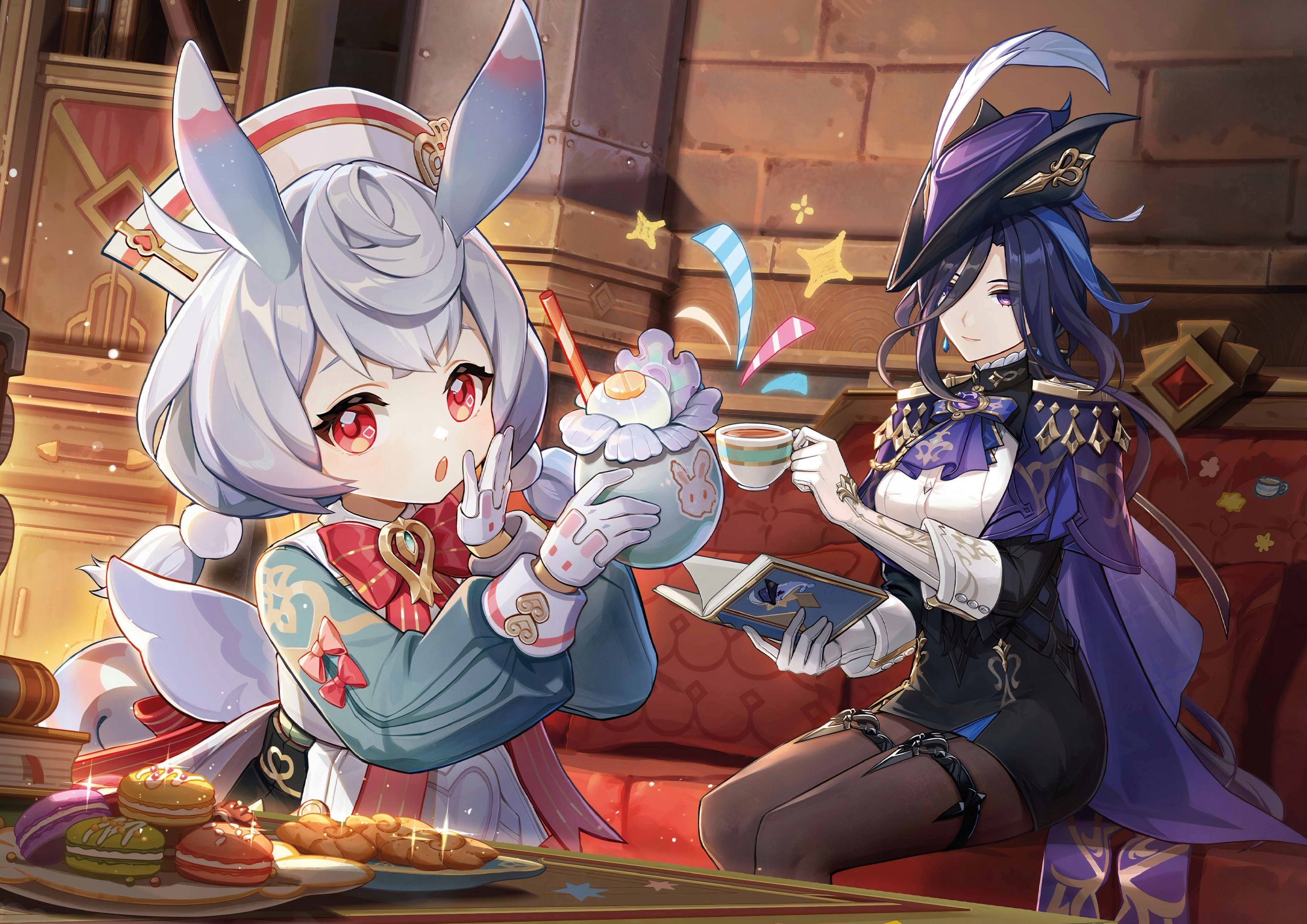 Plakat A3 Genshin Impact Anime Gra Sigewinne Clorinde