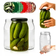 Pojemniki kuchenne - 10x Słoik szklany 900 ml na MIÓD OGÓRKI PRZETWORY SOK SŁOIKI SZKLANE 0,9L - miniaturka - grafika 1