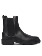 Botki męskie - Calvin Klein Sztyblety Dress Lug Chelsea Boot Lth YM0YM01389 Czarny - miniaturka - grafika 1