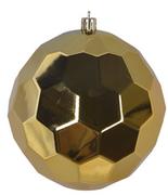 Bombki - EWAX, Bombka geometryczna plastikowa złota 12cm - miniaturka - grafika 1