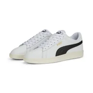 Buty trekkingowe męskie - Sneakersy Smash 3.0 L PUMA White Black Gold Frosted Ivory beige - miniaturka - grafika 1