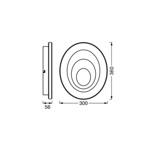 OSRAM Lampa sufitowa LED ORBIS SPIRAL OVAL, biały / opal, metal - Lampy sufitowe - miniaturka - grafika 1