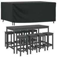 Pokrowce na meble ogrodowe - vidaXL Pokrowce na meble ogrodowe 2 szt. czarne 225x143x90cm Wodoodporne - miniaturka - grafika 1
