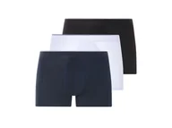 Majtki męskie - LIVERGY® Bokserki męskie, 3 pary (Czarny/ granatowy/ biały, 5/M) - miniaturka - grafika 1