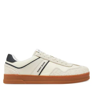 Sneakersy Tommy Jeans The Greenwich Mix Media EM0EM01606 Beżowy - Sneakersy męskie - miniaturka - grafika 1
