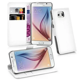 Etui Cadorabo do Samsung Galaxy S6 w kolorze białym z magnetycznym zamknięciem na telefon komórkowy - Etui i futerały do telefonów - miniaturka - grafika 1