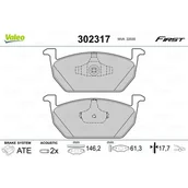 Klocki hamulcowe - Klocki hamulcowe - komplet VALEO 302317 - miniaturka - grafika 1