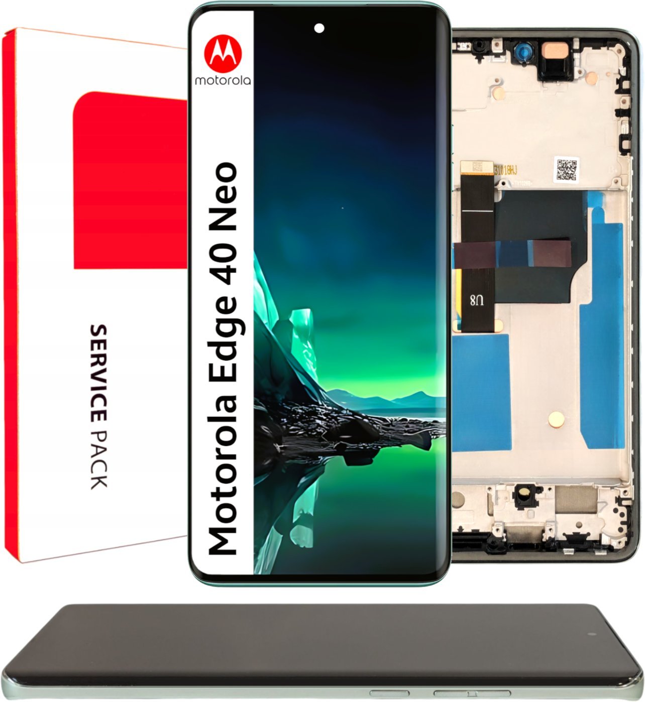 Wyświetlacz do Motorola Edge 40 Neo Ekran LCD Ramka Oryginał Zila XT2307-1 5904858347391