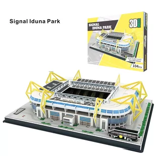 Stadion piłkarski - SIGNAL IDUNA PARK - FC Borussia Dortmund - Puzzle 3D 104 elementy - Puzzle - miniaturka - grafika 1