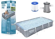 Baseny ogrodowe - Bestway 561FV Basen Stelażowy 366 x 201 x 66 cm  - miniaturka - grafika 1