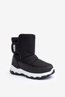 Śniegowce damskie - Śniegowce Ocieplane Na Rzep Dziecięce Czarne Big Star Mm374119-32 - miniaturka - grafika 1