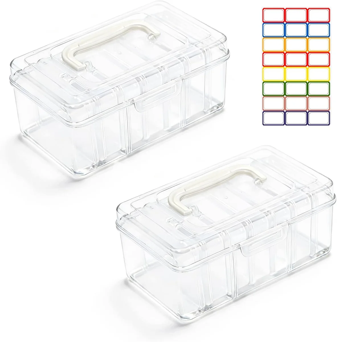 POJEMNIK NA KARTY 2 SZTUKI ORGANIZER ETUI PUDEŁKO ETUI NA KARTY