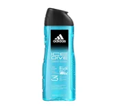 Żele pod prysznic dla mężczyzn - Adidas Ice Dive Żel pod prysznic 400ml Coty - miniaturka - grafika 1