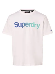 Superdry T-shirt męski Mężczyźni Bawełna biały nadruk, L - Koszulki męskie - miniaturka - grafika 1