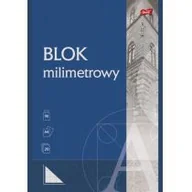 Szkolne artykuły papiernicze - Blok milimetrowy A4 20K Unipap PAKIET 10 sztuk - miniaturka - grafika 1
