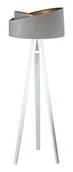 Lampy stojące - Szaro-biała asymetryczna lampa stojąca trójnóg - S025 L3-R88 - miniaturka - grafika 1