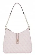 Torebki damskie - GUESS Torba Damska Duża Elegancka torebka na ramię Logo Wzór Różowa - miniaturka - grafika 1