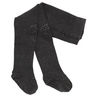 Gobabygo - Antypoślizgowe Rajstopy Do Nauki Chodzenia Dark Grey Melange 12-18 M-Cy - Zabezpieczenia dla dzieci - miniaturka - grafika 1