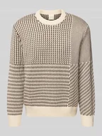 Swetry męskie - Sweter wełniany o kroju regular fit z okrągłym dekoltem - miniaturka - grafika 1