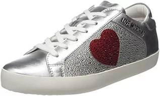 Sneakersy damskie - Love Moschino Damskie sneakersy Sneakerd.casse25 Scamosc + Laminato, wielokolorowa, 36 EU - grafika 1