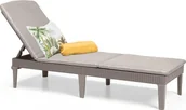 Leżaki ogrodowe - Allibert Luksusowy leżak ogrodowy JAIPUR cappucino - miniaturka - grafika 1