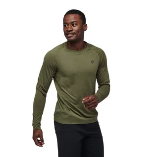 Koszulki sportowe męskie - Męska koszulka z długim rękawem Black Diamond Lightwire Long Sleeve Tech Tee crag green - S - grafika 1