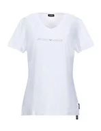 Koszulki i topy damskie - Emporio Armani Iconic Cotton T-Shirt damski, biały, M - miniaturka - grafika 1