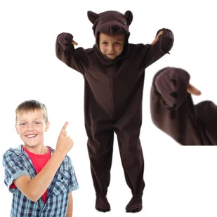 Strój Misia Niedźwiedź Gryzli Miś Uszatek 98/104 Kombinezon Kigurumi - Stroje karnawałowe - miniaturka - grafika 1