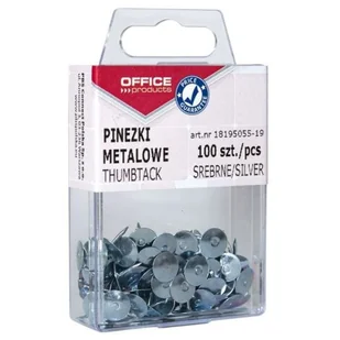 Office Products Pinezki OFFICE PRODUCTS srebro op. plastik op.100 - Pinezki - miniaturka - grafika 3