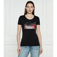 Koszulki i topy damskie - GUESS T-shirt ROSES Regular Fit - miniaturka - grafika 1