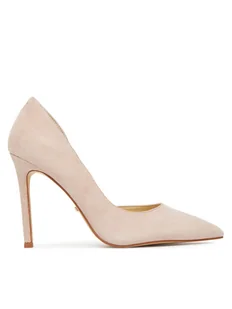 DeeZee Szpilki DZ-09A Beżowy - Czółenka - miniaturka - grafika 1