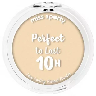 MISS SPORTY Perfect To Last 10h długotrwały puder w kamieniu 010 Porcelain 9g - Pudry do twarzy - miniaturka - grafika 1