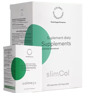 Colway Slimcol Odchudzanie utrata wagi spalanie tłuszczu suplement diety 60 kapsułek Colmega Gratis - Odchudzanie i oczyszczanie - miniaturka - grafika 1