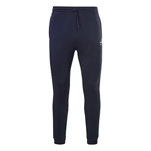 Reebok Męskie spodnie dresowe z polaru Identity, Vector Navy/Vector Navy, XXL - Spodenki męskie - miniaturka - grafika 1