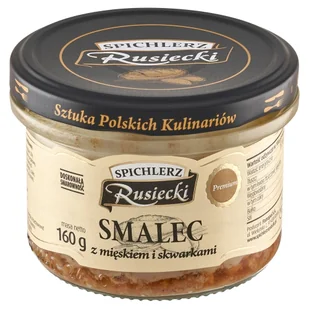 Spichlerz Rusiecki Smalec z mięsem i skwarkami 160 g - Pasztet i przetwory mięsne - miniaturka - grafika 1