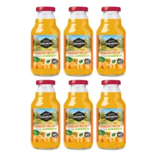 Sady Wincenta Sok 100% mandarynkowy naturalnie mętny tłoczony NFC Zestaw 6 x 330 ml - Soki i napoje niegazowane - miniaturka - grafika 1