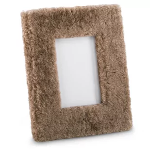 Ameliahome Ramka Na Zdjęcia Fur 21X26 Brązowa - Ramki na zdjęcia - miniaturka - grafika 1